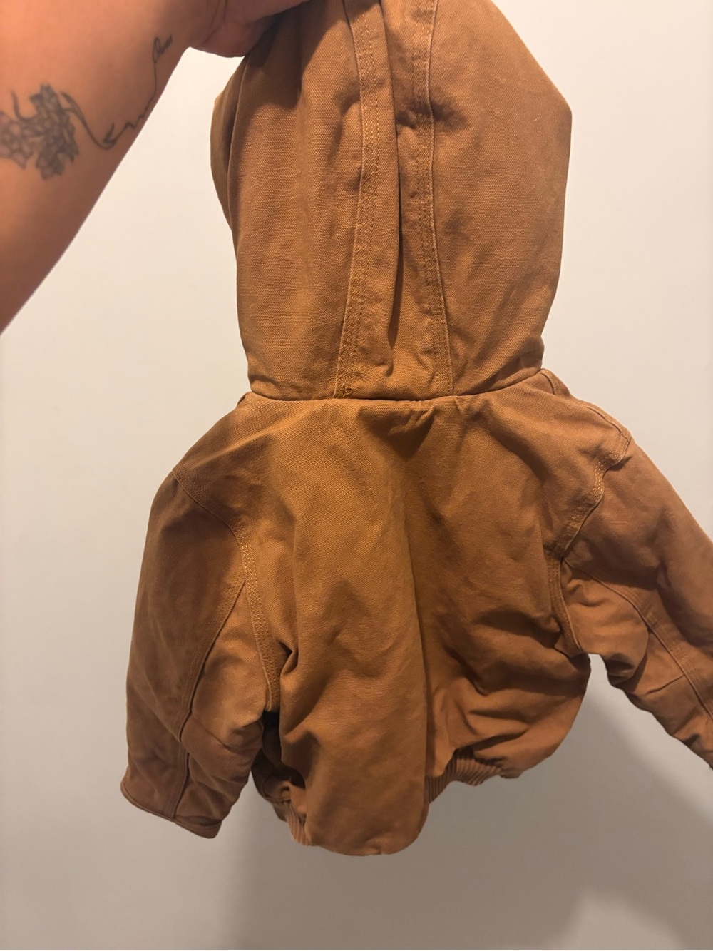 Carhartt Tan Kids' Hooded Duck Canvas Jacket - Picture 3 of 7